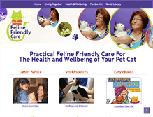 Tablet Screenshot of felinefriendlycare.com